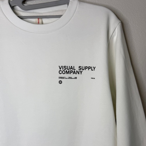 NWT Known Supply White Crew Neck Hoodie S - Picture 3 of 7
